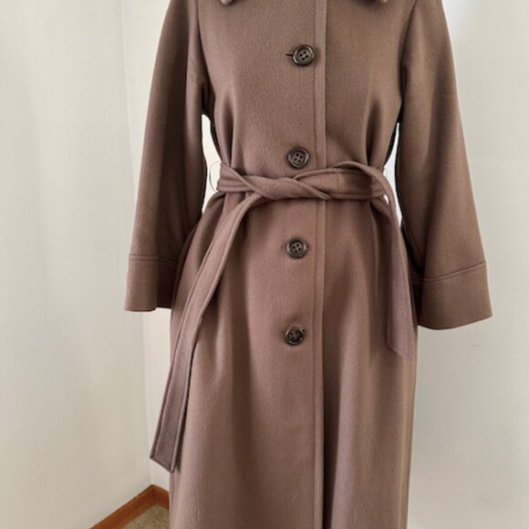Vintage Sterling Stall Brown Virgin Wool Coat - Picture 2 of 5